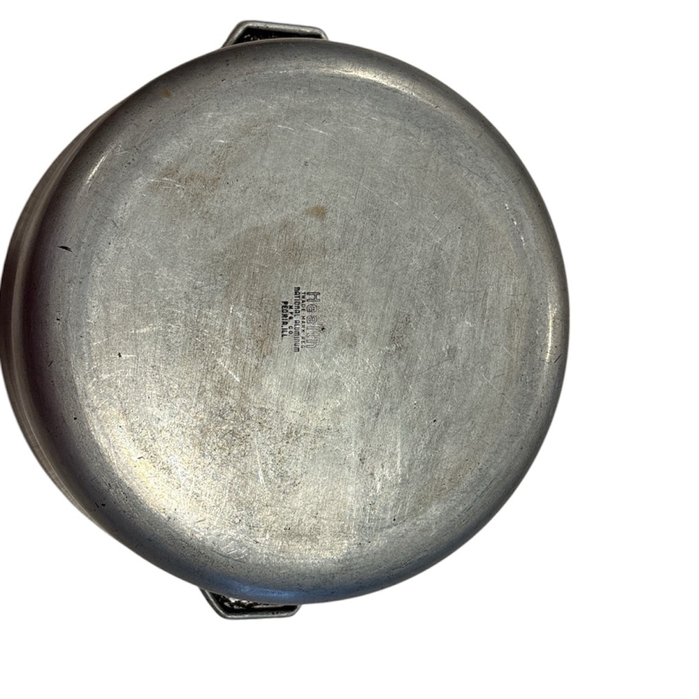 Health National Aluminum Dutch Oven Stock Pot W/Lid 4Qts. Preowned USA Vintage - Picture 4 of 8
